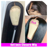 4x4 lace front wig 30‘ Straight 180 Density*