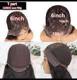 13x6 T part “Straight wig 24’ 150 Density*